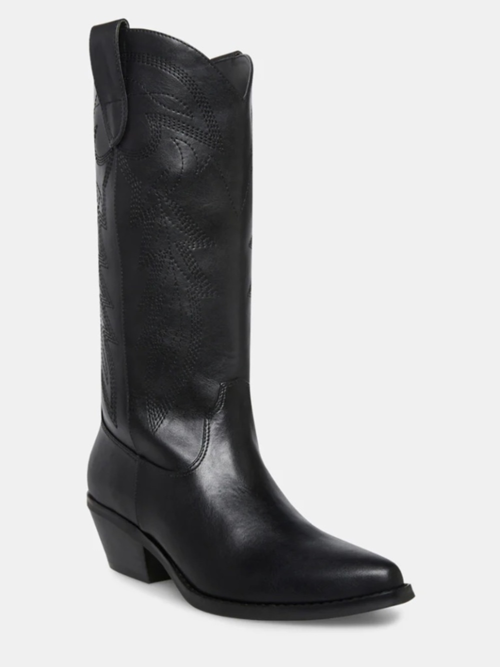 Madden Girl Redford Black Cowboy Boots